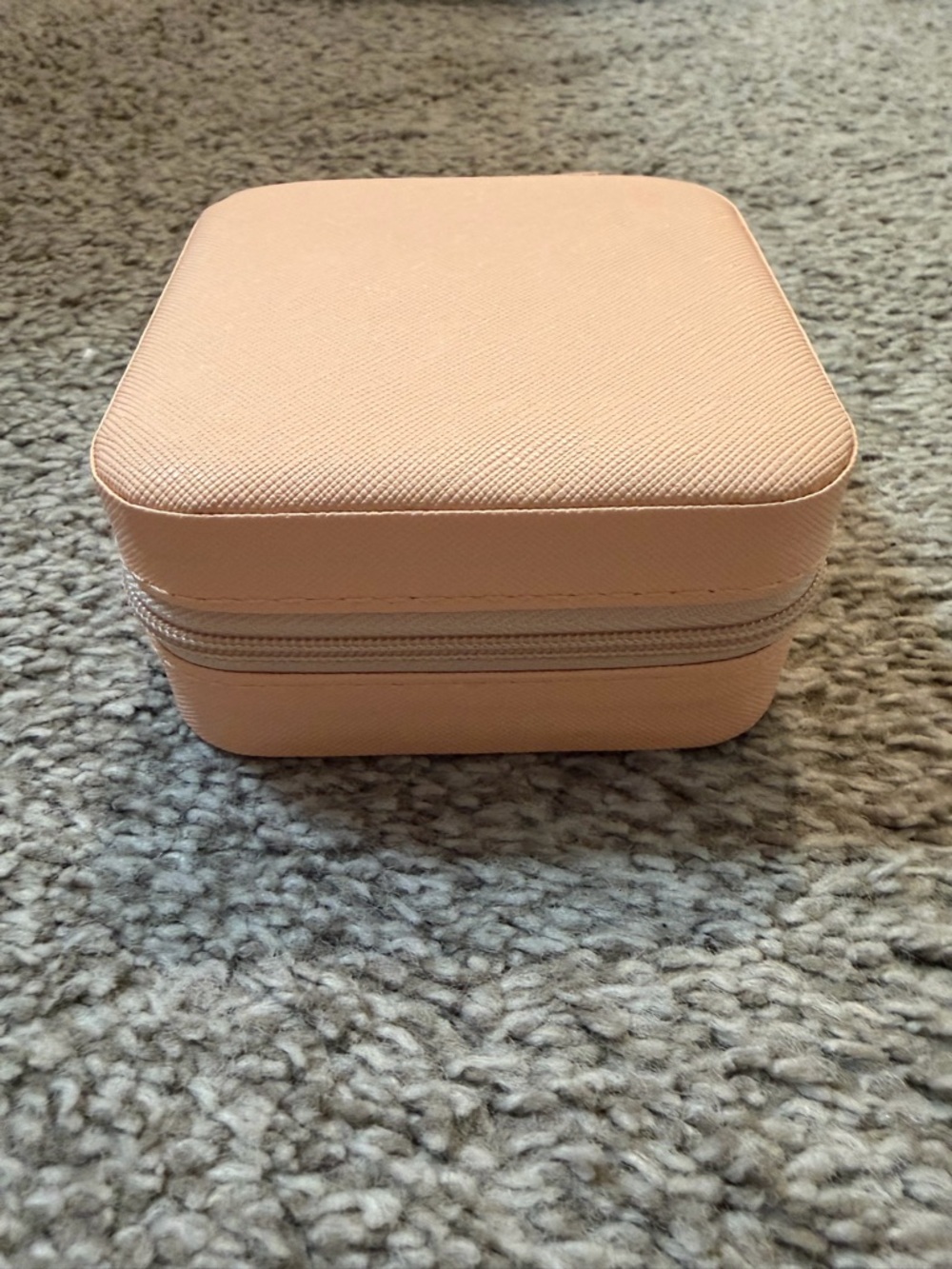 Peach Travel Jewelry Case
